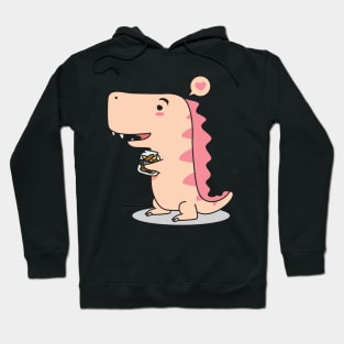 Cute Dinosaur Cartoon Art Hoodie